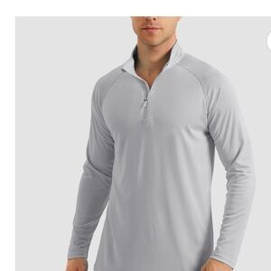 Men's Gray Quarter-Zip Pullover